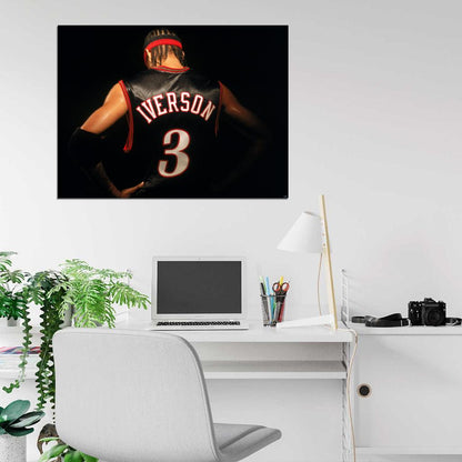 Allen Iverson Great Philadelphia Sixers Wall Art Print Poster