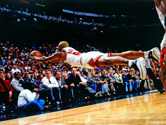 Dennis Rodman Jump Save Rebound Wall Art Print Poster