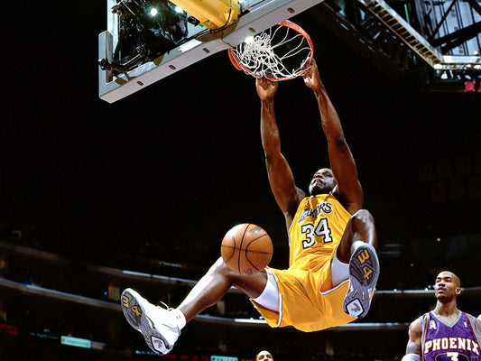 Shaquille O'Neal Los Angeles Slam Dunk Wall Art Print Poster