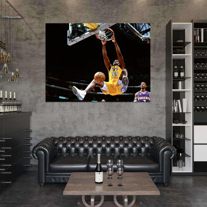 Shaquille O'Neal Los Angeles Slam Dunk Wall Art Print Poster