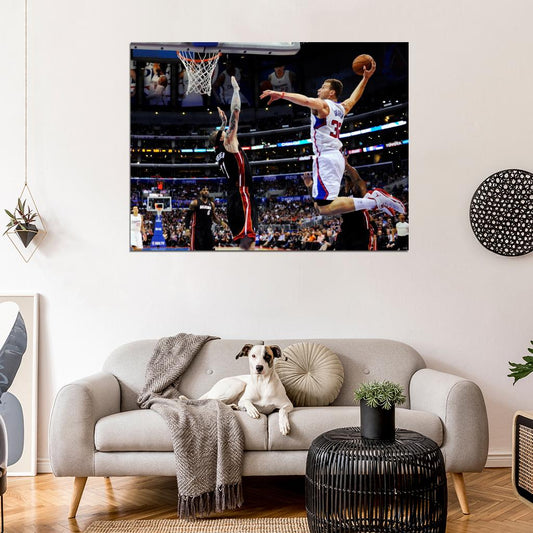 Blake Griffin Monster Dunk Basketball Sport Wall Art Print Poster