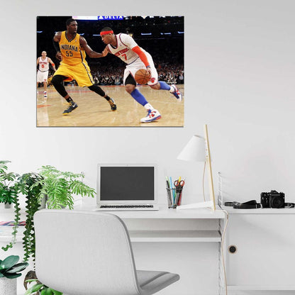 Carmelo Anthony New York Basketball Wall Art Print Poster