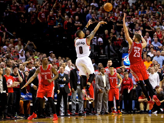 Damian Lillard Shot Game Winner Portland Sport Wall Art Print Poster