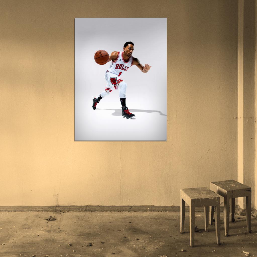 Derrick Rose Basketball Sport Wall Art Print Poster