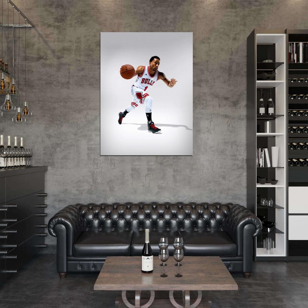 Derrick Rose Basketball Sport Wall Art Print Poster