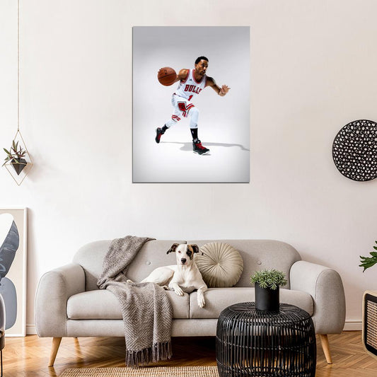 Derrick Rose Basketball Sport Wall Art Print Poster