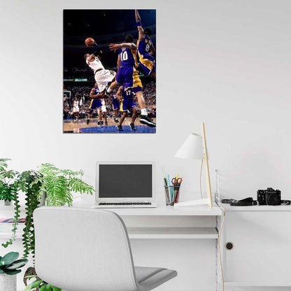 Allen Iverson Philadelphia Sixers Shot Wall Art Print Poster
