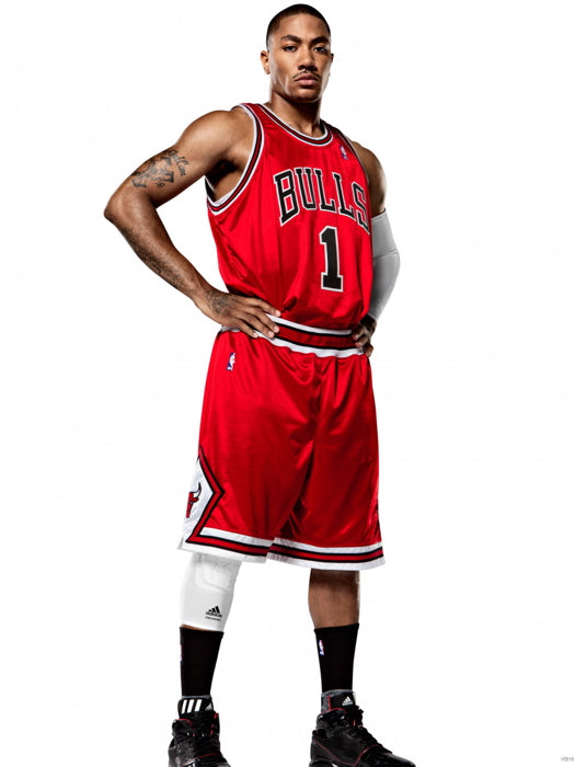 Derrick Rose Portrait Basketball Wall Art Print Poster