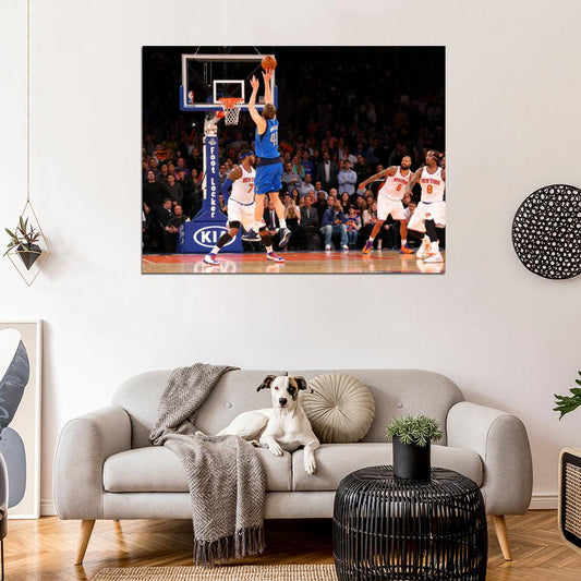 Dirk Nowitzki Dallas Jump Shot Sport Wall Art Print Poster