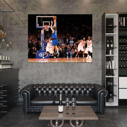 Dirk Nowitzki Dallas Jump Shot Sport Wall Art Print Poster
