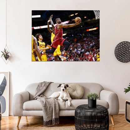 Dwyane Wade Layup Basketball Sport Wall Art Print Poster