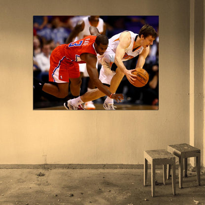 Goran Dragic Chris Paul Basketball Sport Wall Art Print Poster