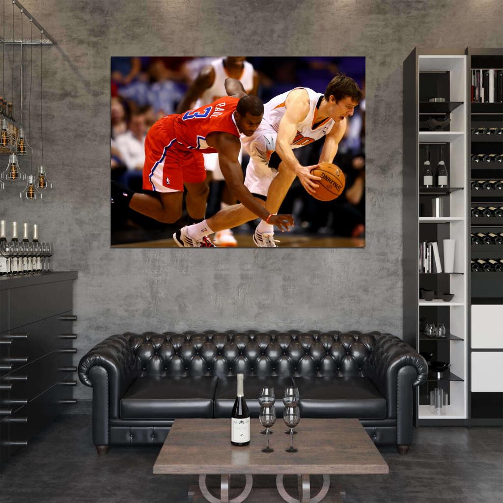 Goran Dragic Chris Paul Basketball Sport Wall Art Print Poster