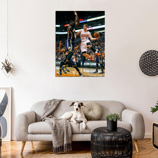 Goran Dragic Suns No Look Pass Basketball Wall Art Print Poster