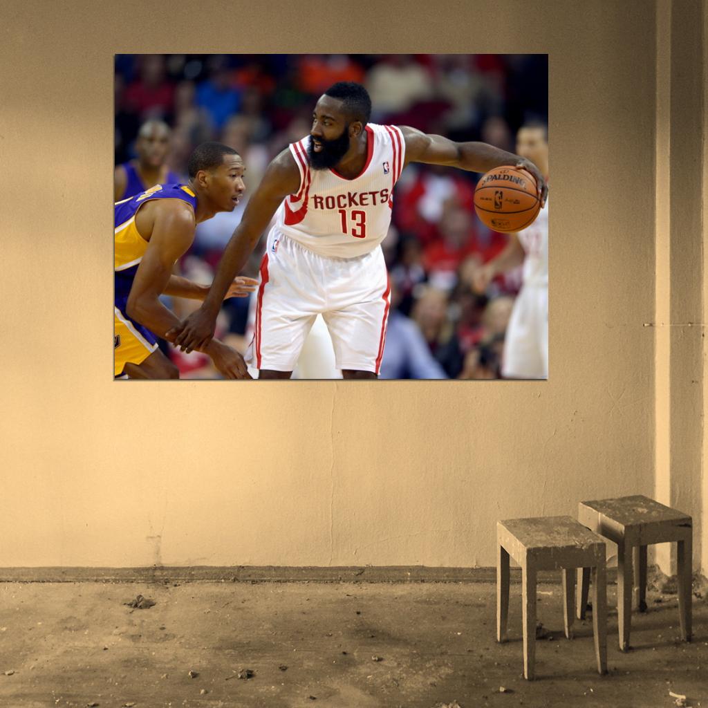 James Harden Basketball Sport Wall Art Print Poster