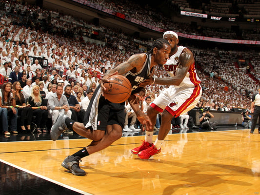 Kawhi Leonard vs LeBron James Basketball Sport Wall Art Print Poster