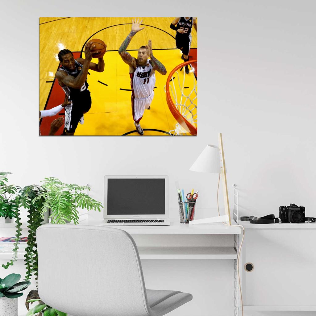 Kawhi Leonard Chris Andersen Basketball Sport Wall Art Print Poster