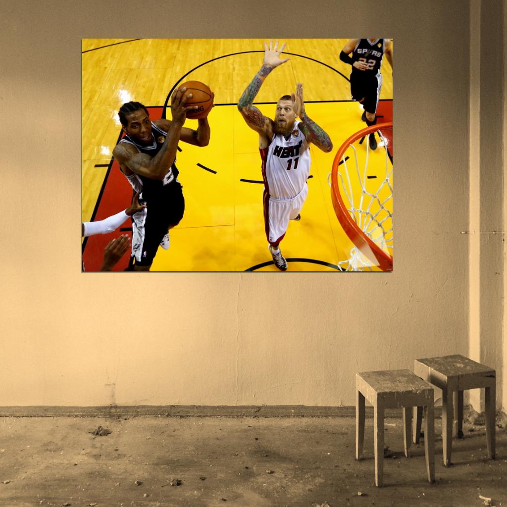 Kawhi Leonard Chris Andersen Basketball Sport Wall Art Print Poster