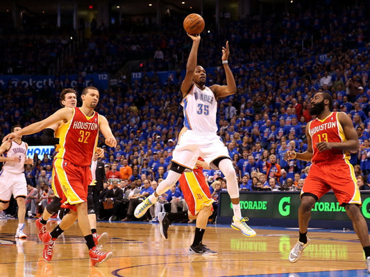 Kevin Durant OKC Shot Basketball Sport Wall Art Print Poster
