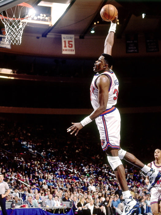 Patrick Ewing Slam Dunk Retro New York Wall Art Print Poster