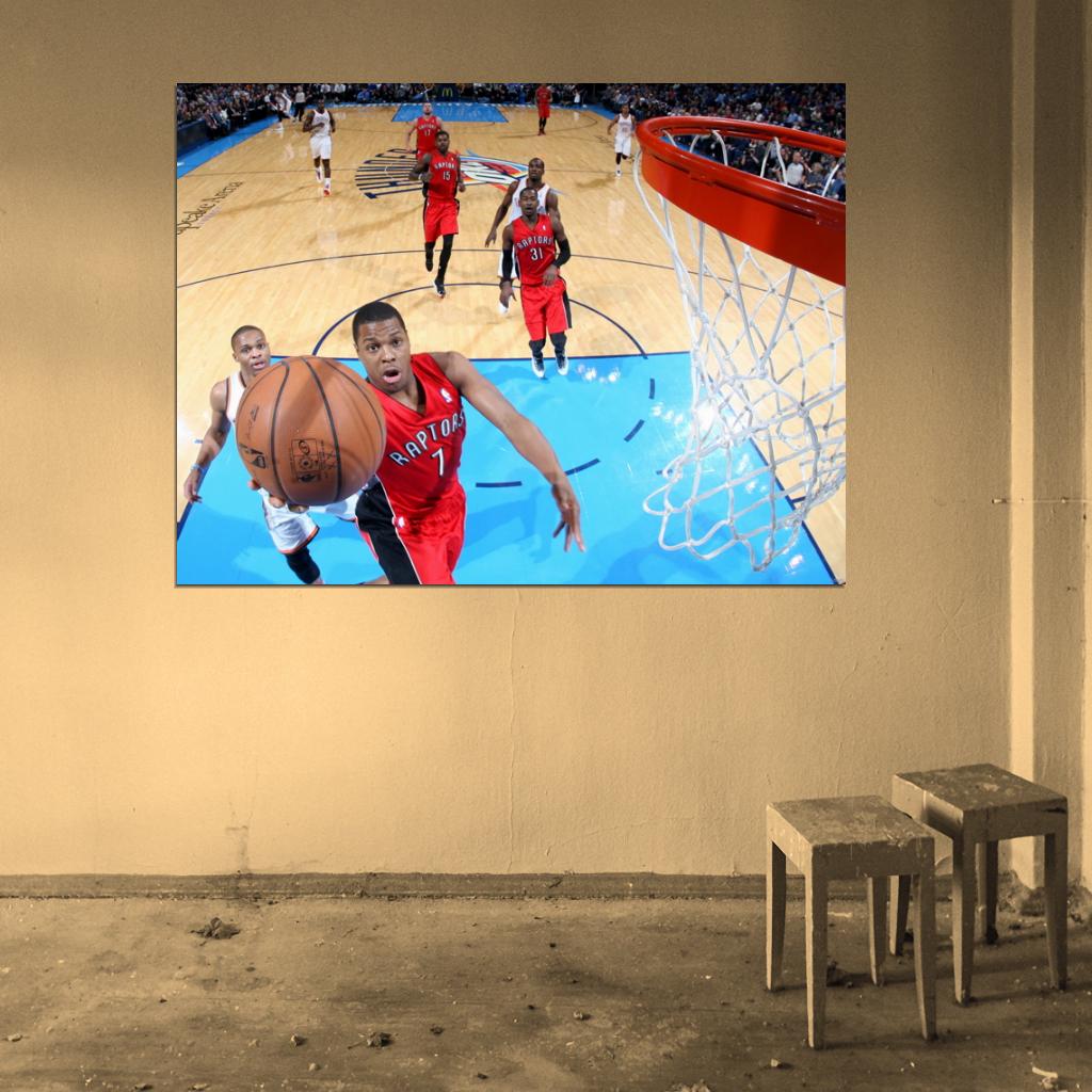 Kyle Lowry Layup Basketball Wall Art Print Poster