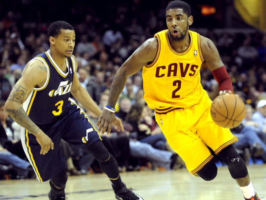 Kyrie Irving Dribbling Cavaliers Basketball Wall Art Print Poster