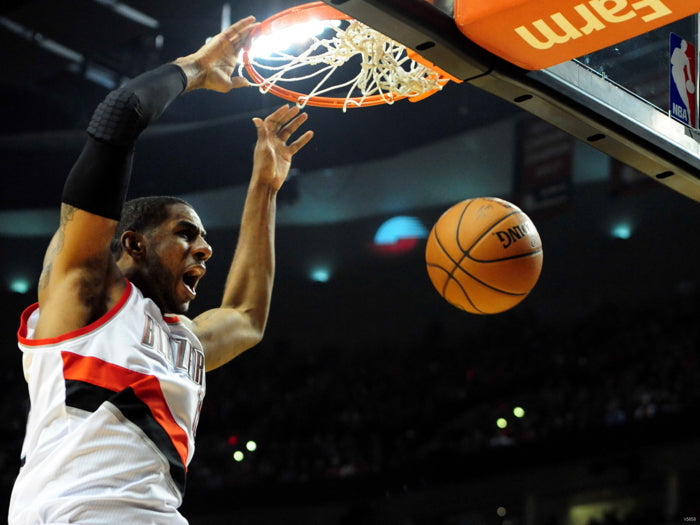 LaMarcus Aldridge Portland Dunk Basketball Wall Art Print Poster