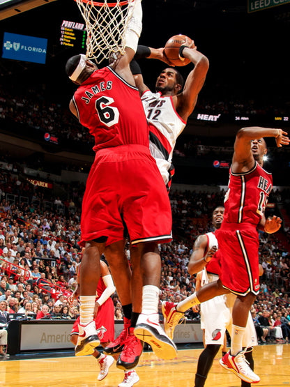 LaMarcus Aldridge vs LeBron James Basketball Wall Art Print Poster