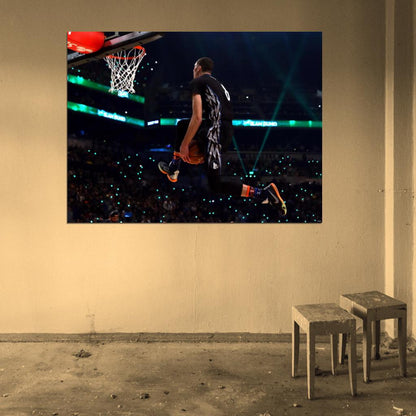 Zach LaVine Slam Dunk Contest 2015 Wolves Wall Art Print Poster