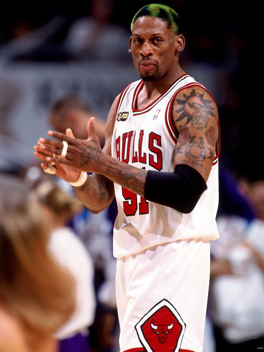 Dennis Rodman Retro Basketball Wall Art Print Poster