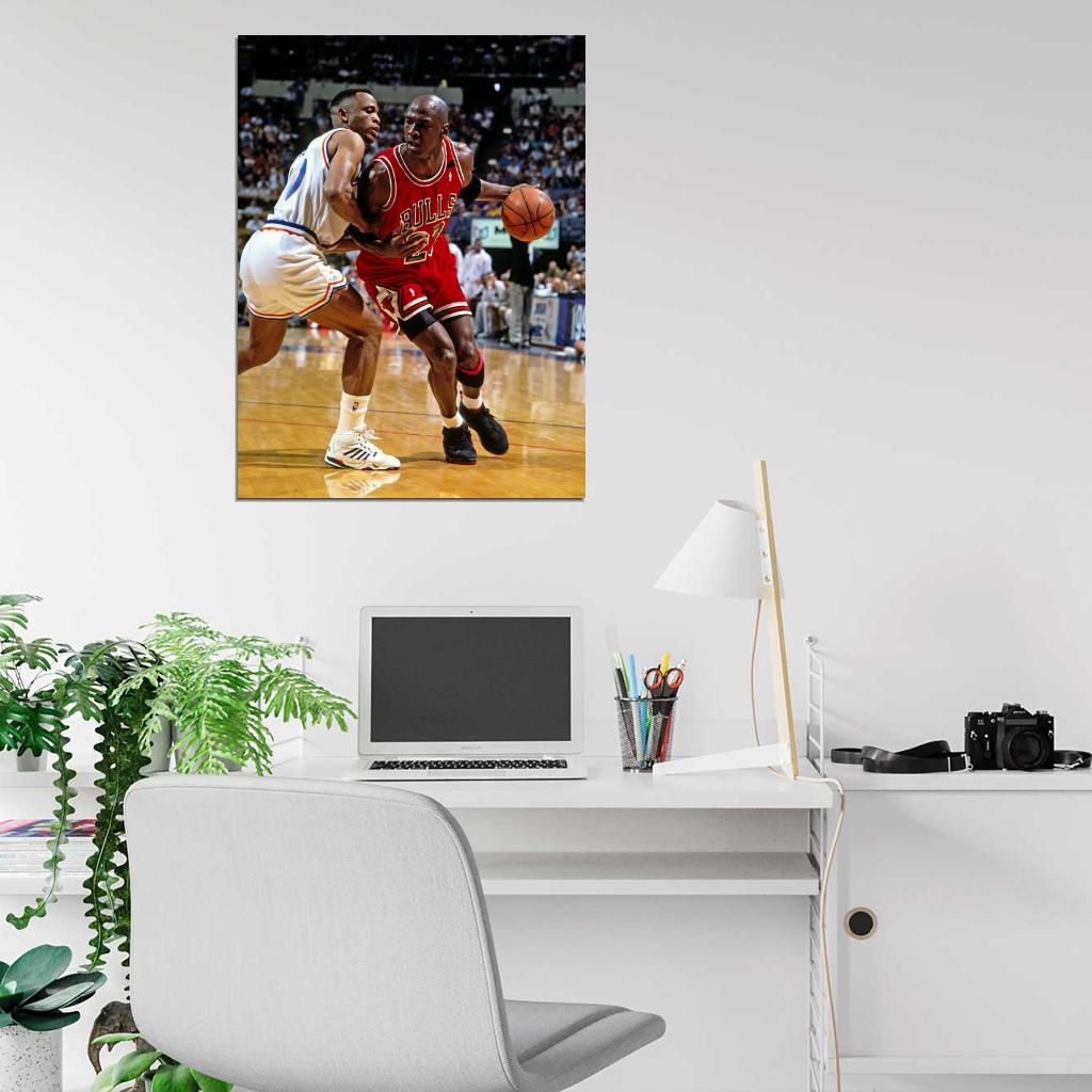 Michael Jordan Retro Basketball Wall Art Print Poster