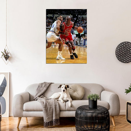 Michael Jordan Retro Basketball Wall Art Print Poster