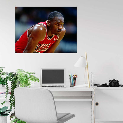 Michael Jordan Retro Basketball Wall Art Print Poster