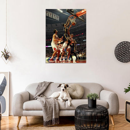 Paul George Indiana Dunk Basketball Sport Wall Art Print Poster
