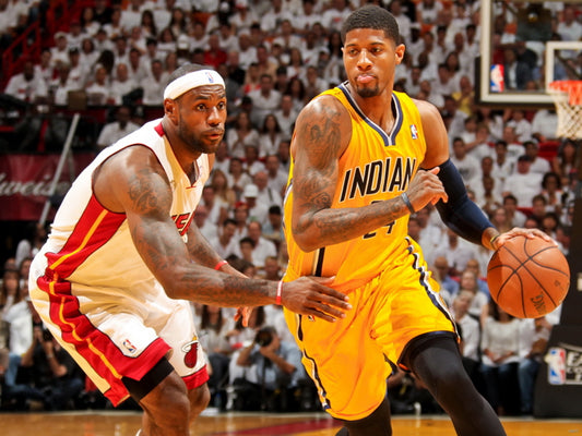 Paul George vs LeBron James Basketball Sport Wall Art Print Poster