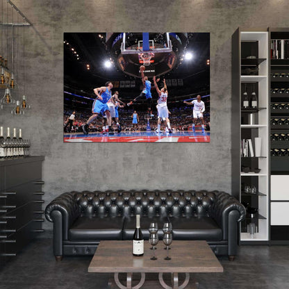 Russell Westbrook OKC Layup Basketball Sport Wall Art Print Poster