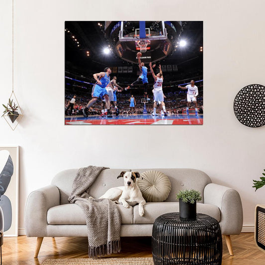 Russell Westbrook OKC Layup Basketball Sport Wall Art Print Poster
