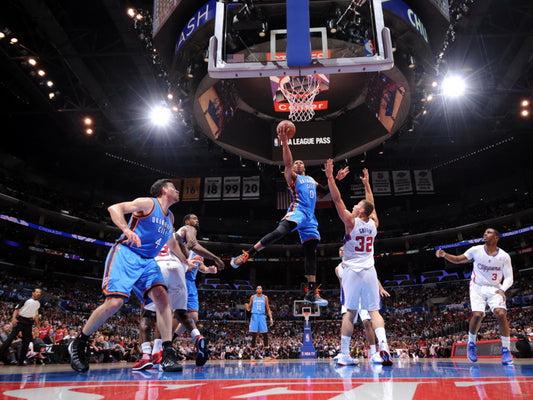 Russell Westbrook OKC Layup Basketball Sport Wall Art Print Poster