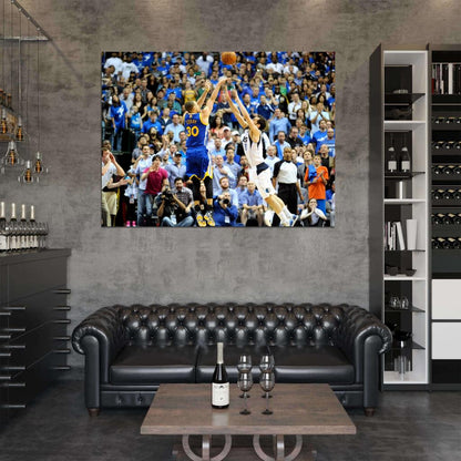 Stephen Curry Shot Golden State Basketball Wall Art Print Poster
