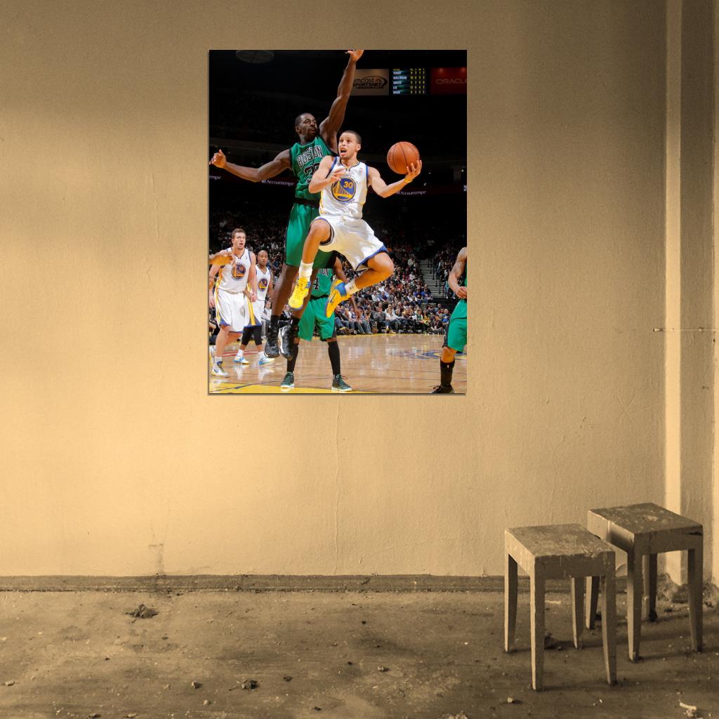 Stephen Curry Basketball Wall Art Print Poster