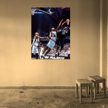 Kevin Garnett vs Duncan Wall Art Print Poster