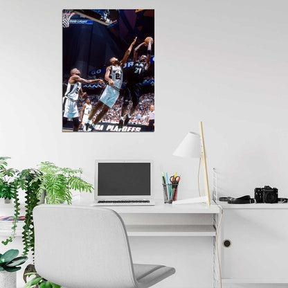 Kevin Garnett vs Duncan Wall Art Print Poster