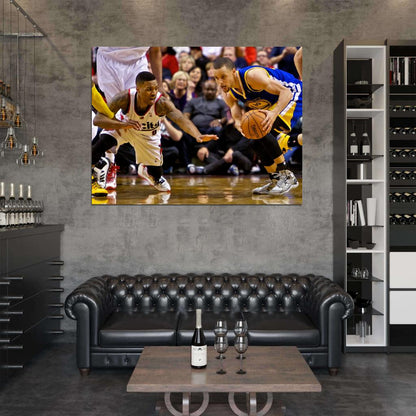 Stephen Curry Damian Lillard Basketball Sport Wall Art Print Poster