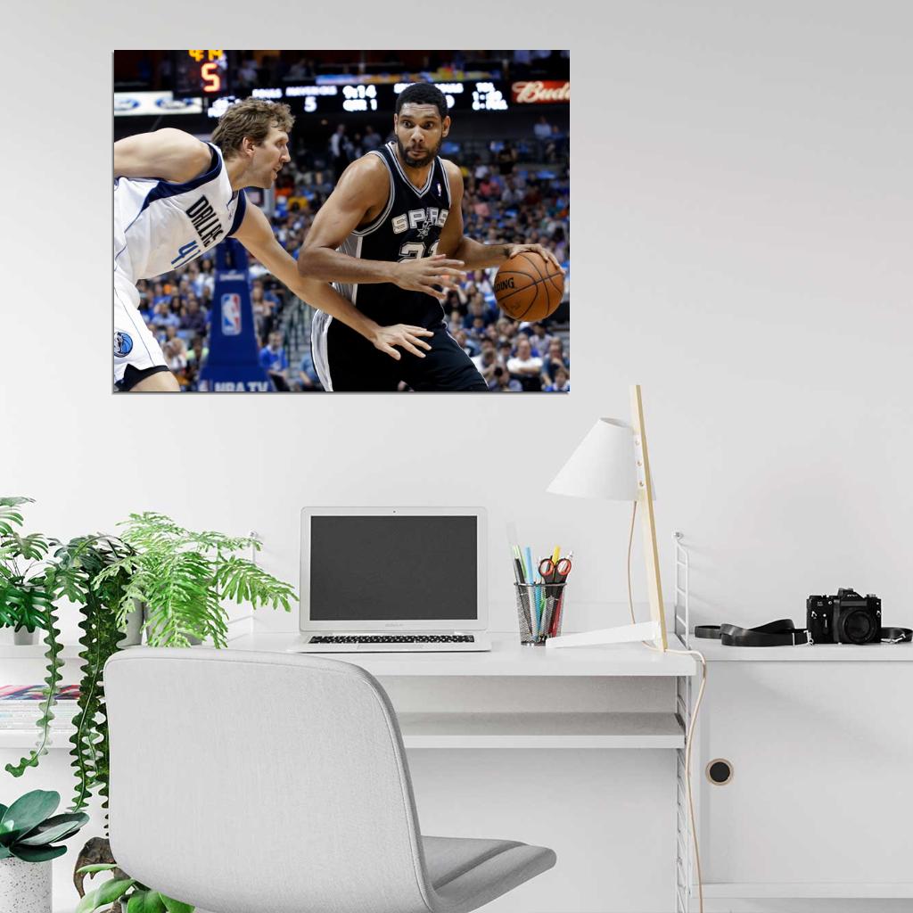 Tim Duncan Basketball Sport Wall Art Print Poster