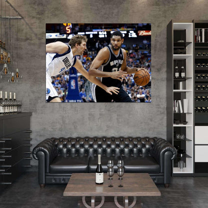 Tim Duncan Basketball Sport Wall Art Print Poster