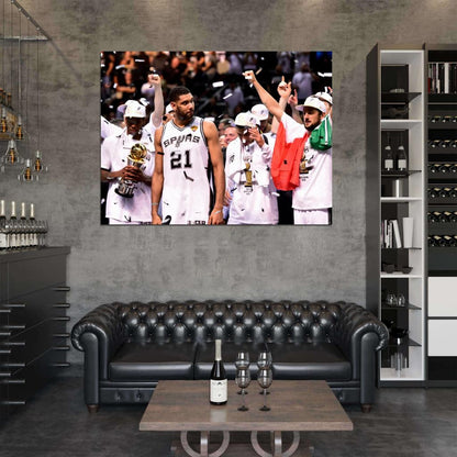 Tim Duncan Finals Basketball Wall Art Print Poster