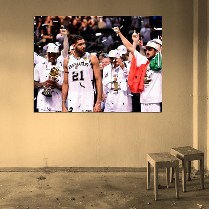 Tim Duncan Finals Basketball Wall Art Print Poster