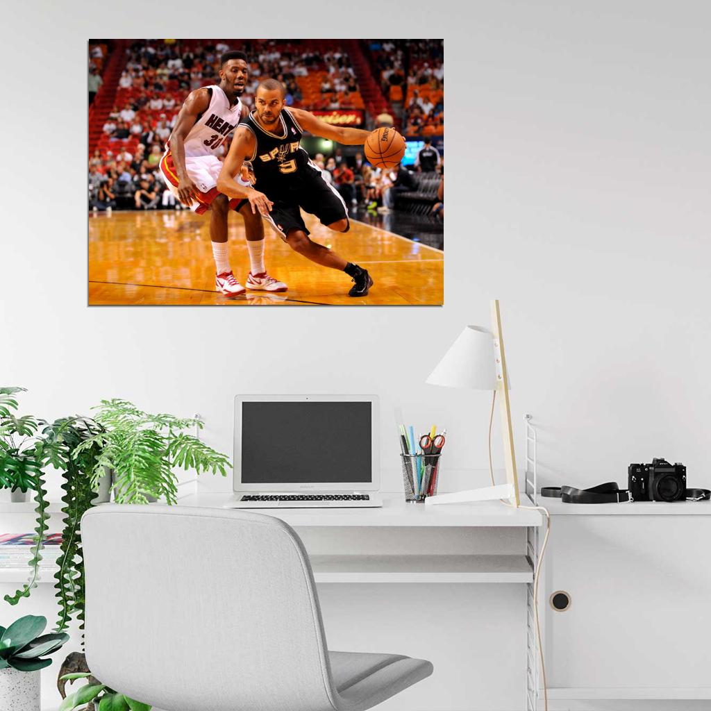 Tony Parker Basketball Sport Wall Art Print Poster