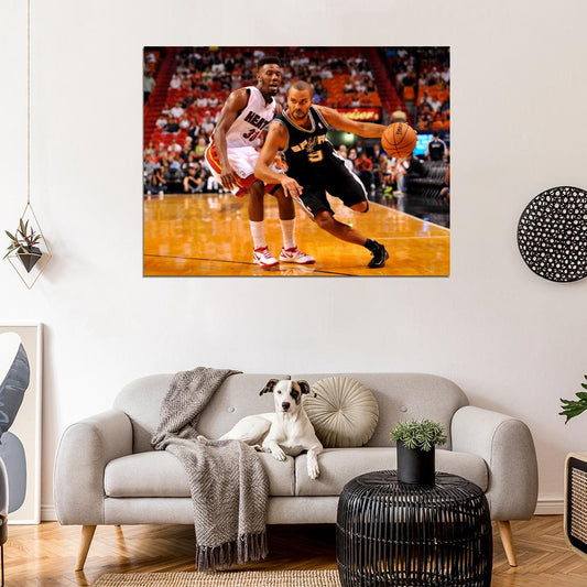 Tony Parker Basketball Sport Wall Art Print Poster