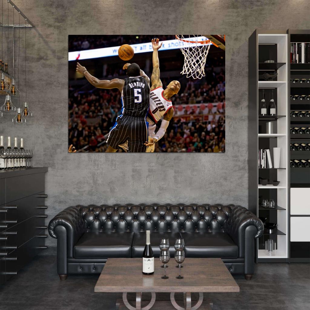 Victor Oladipo Block Basketball Wall Art Print Poster